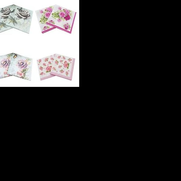 SERVILLETAS DEC. DE PAPEL FLORES PAQUETE C20 PZA